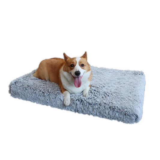 Orthopedic Plush Dog Bed with Removable Fur Cover